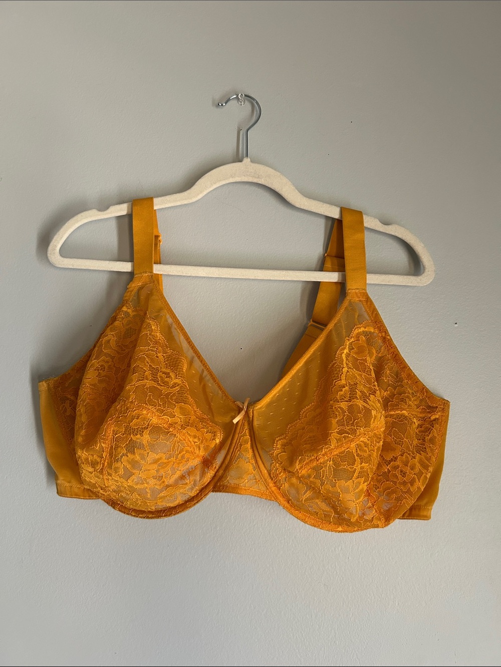 HSIA Lace Underwire Bra in Mustard 44G